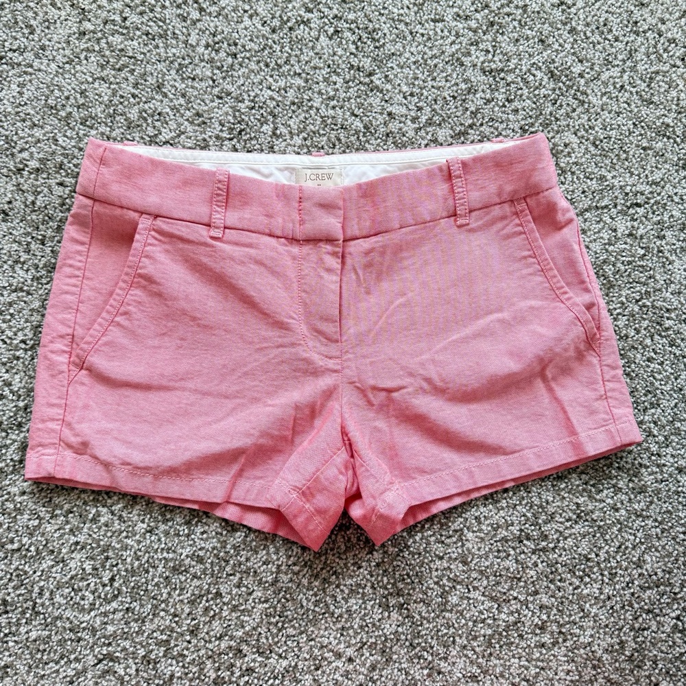 NWT J.Crew Classic Chino Shorts 3” Inseam in Pink (Size 2)